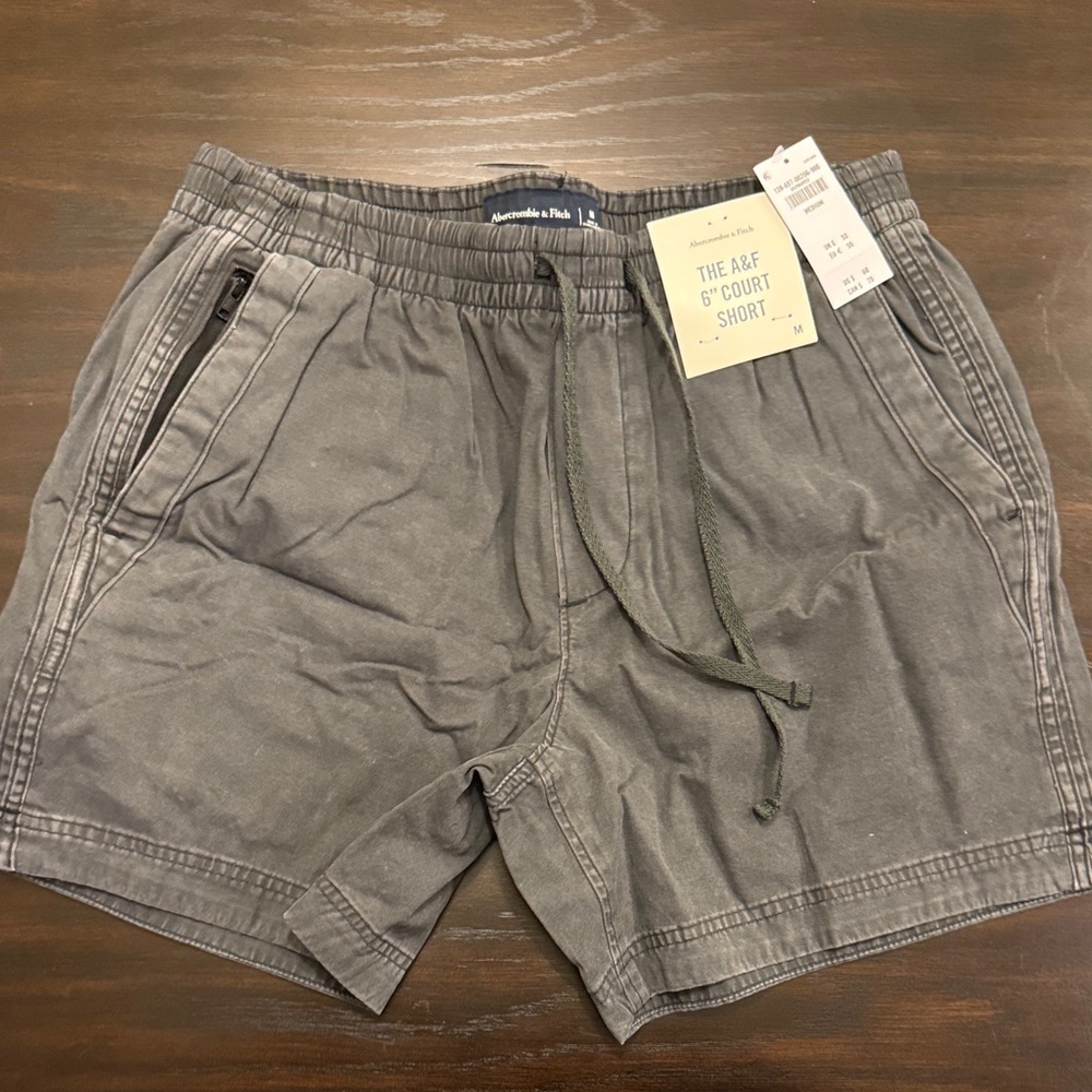 Abercrombie & Fitch Charcoal Athletic Shorts